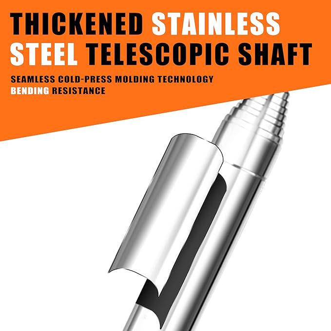 Golf Ball Retriever Telescopic for Water, 9Ft/12Ft/17Ft/20Ft Stainless Steel Golf Ball Retriever, Professional Golf Ball Retriever(20Ft)