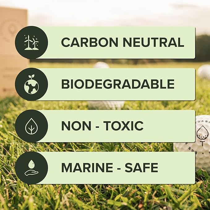 Biodegradable Golf Balls BGB Water Dissolvable | Eco Friendly Golf Gift | Water Soluble | Perfect for Outdoor Practice | Dissolves in 2-4 Weeks