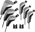 Andux 6pcs/Set Golf Club Head Covers Woods Driver Fairway Hybrid Set (3 Hybrids + 3 Woods)