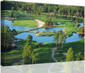 chenchenArt King's North Golf Course Wall Art for Living Room Bedroom Bathroom Home Decorations Myrtle Beach National Club Picture Canvas Prints Modern Artwork Framed Ready to Hang(24''H x 36''W)