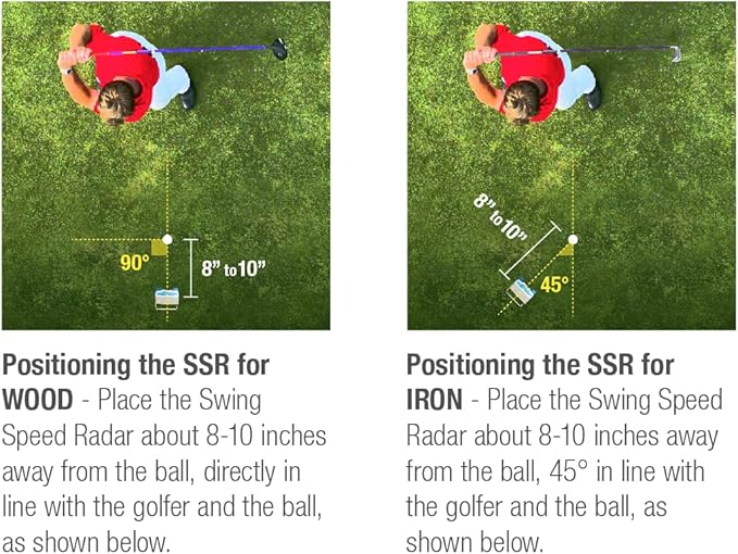 Golf Training Tool - Accurate Club Speed Measurement 20-200 MPH - Portable Doppler Radar for Distance & Consistency Training - US Made