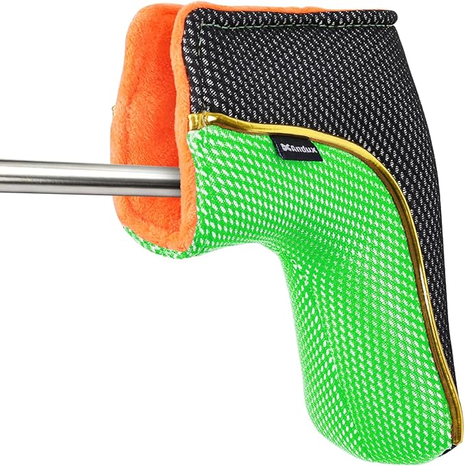 Andux Gold Putter Cover Golf Blade Putter Head Covers MT/TG31