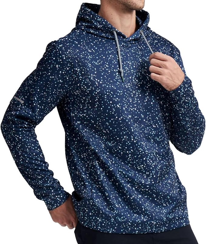 Hoodies for Men Golf Fleece Hooded Sweatshirts Dry Fit Athletic Lightweight Casual Midlayer Mens Hoodies Pullover