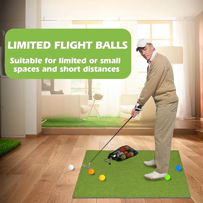 Foam Golf Practice Balls,Realistic Feel and Limited Flight Practice Golf Balls for Backyard,Soft Training Golf Balls for Indoor or Outdoor