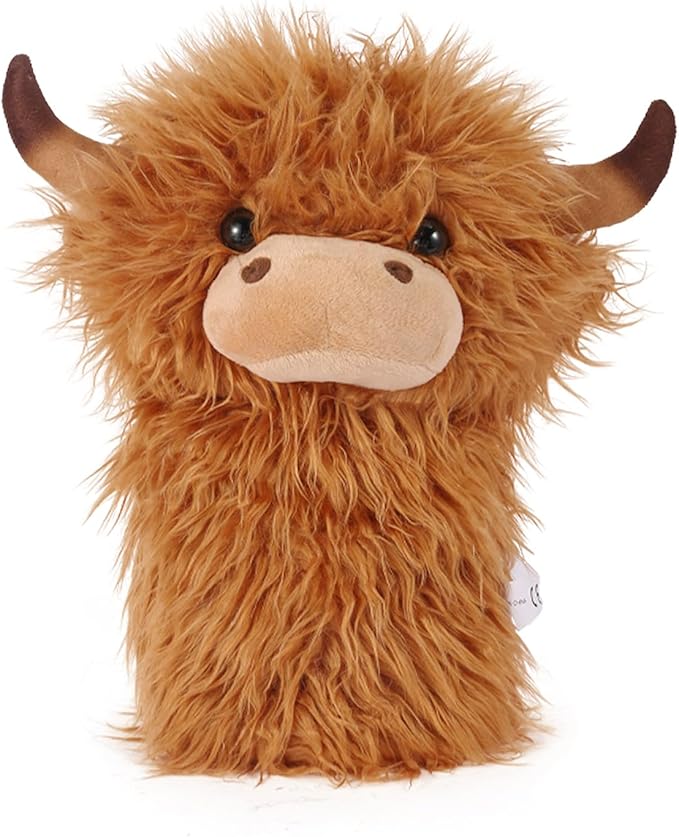 Highland Cow Driver Headcover,Funny Animal Golf Clubs Driver Head Cover, Golf Gift for Men Women