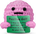 AICase Golf Gifts for Women Funny Positive Golf Ball Crochet Gag Gift Ideas, Emotional Support Nuggets for Women Golfers Accessories Tournament Mom Mothers Day Christmas Easter Birthday Stuff