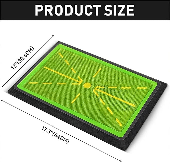 Golf Mats Practice Indoor, Hitting Swing Path Feedback with Non-Slip Rubber Backing, Training Accessories