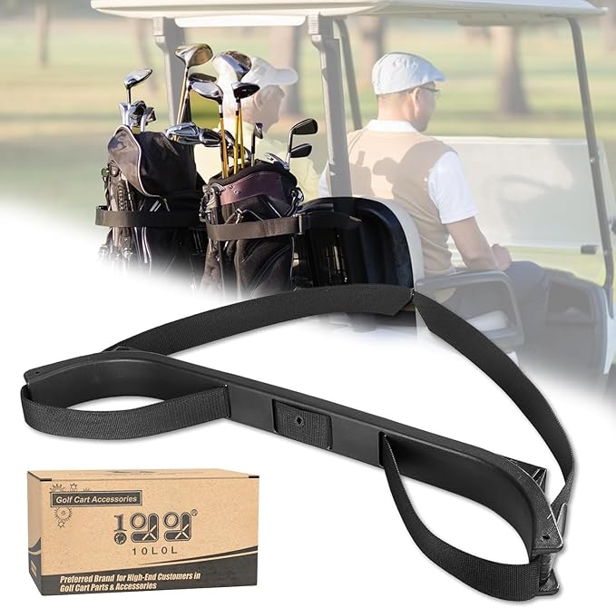 Bag Holder Bracket for EZGO TXT 1994-Up, Golf Cart Bag Strap Rack Assembly for 2 Seater Carts, OEM 71851-G01, 610642, 618206