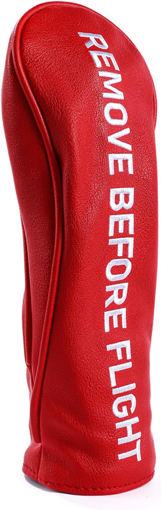 Golf Club Covers, Leather Driver Headcover, Fairway Wood, 3 Wood, Hybrid, Fits Mallet Blade Putter Head Covers, Alignment Stick Cover, Headcovers Set