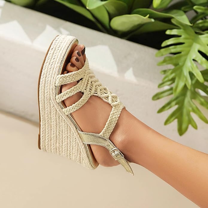 Espadrille Wedge Sandals for Women Platforms & Wedges