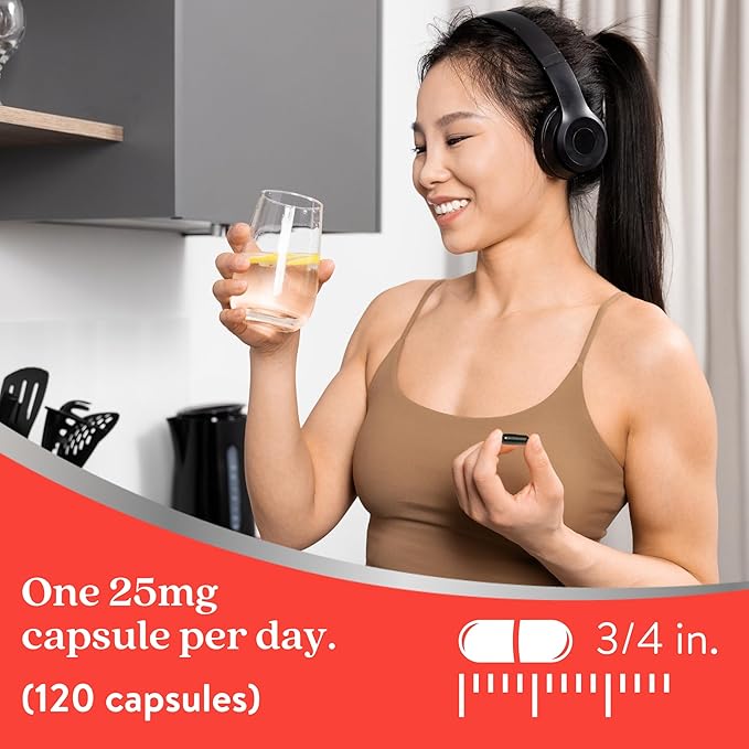 Active Iron Supplement 25mg – Clinically Proven to Increase Iron & Energy Levels – Gentle, Non-Constipating, Highly Absorbed – 120 Capsules