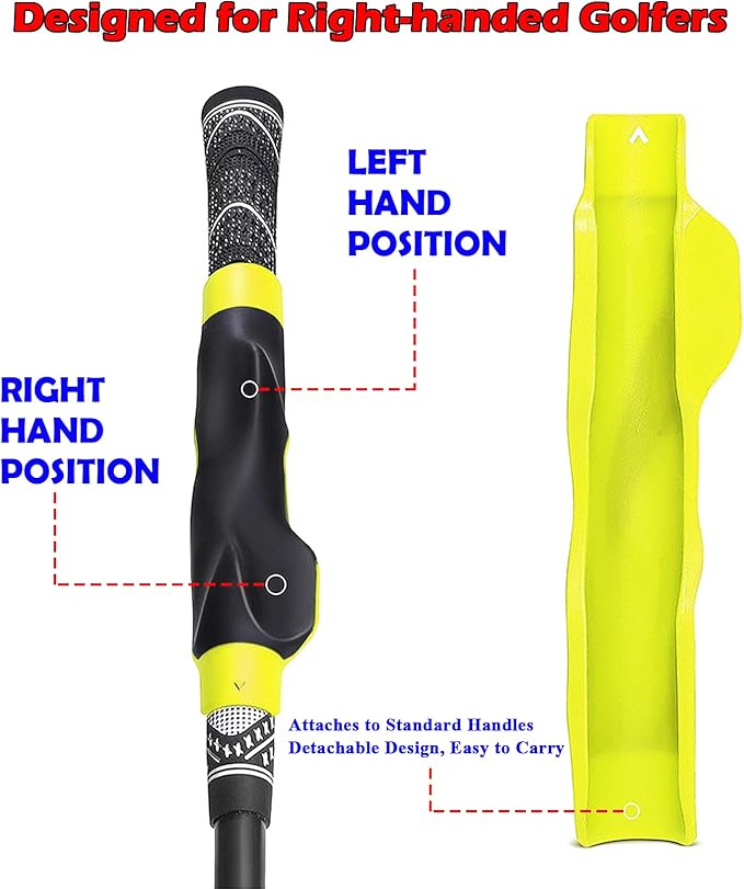 2 Pcs Golf Grip Trainer, Lightweight Golf Training Aid to Help Train Correct Hand Position, Right Hand Golf Swing Trainer