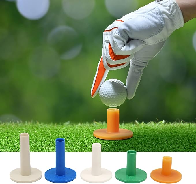 Golf Rubber Tees Practice Training, Driving Putting Chipping Range Mixed Size, Excellent Effect Used with Golf mats and Golf nets, Suitable for Indoor Outdoor Backyard Home Office