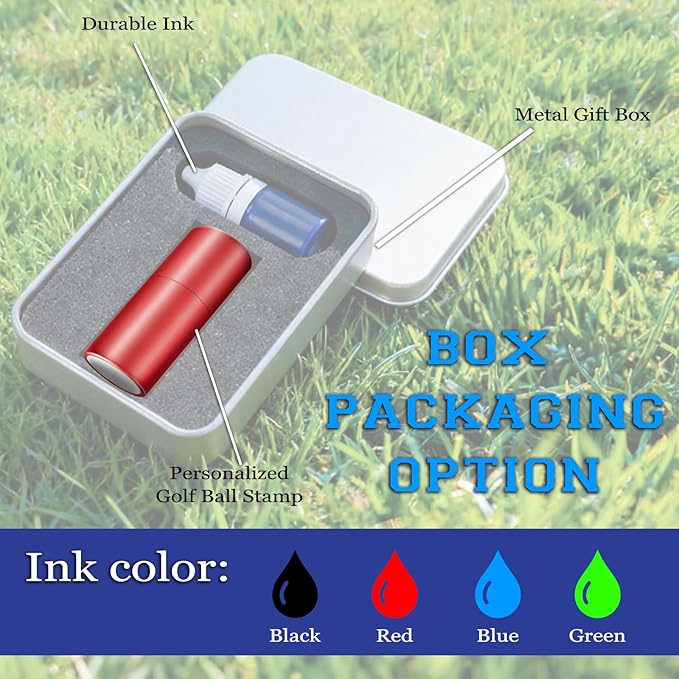 Personalized Golf Ball Stamp Custom Monogrammed Golf Ball Marker Customizable Golf-Balls Stamp Gift for Men & Golfers