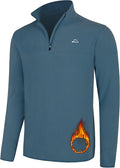 Willit Men's Fleece Pullover Winter Shirts Long Sleeve Quarter Zip Cold Weather Golf Hiking Casual Warm Shirts