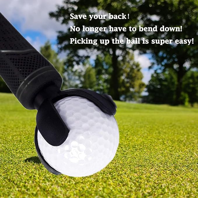 Baitaihem 6 PCs Golf Ball Pick Up Retriever Claw Sucker Tool