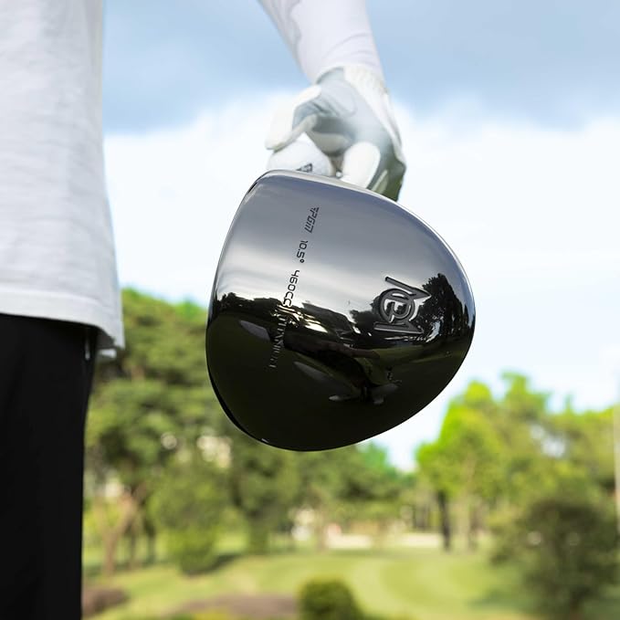 PGM 19 Piece Men's Complete Golf Club Sets - Ultra-Thin Face Titanium Driver (0.85+ COR), High COR Fairway Woods, Forged Irons, Precision CNC Milled Putter, with Stand Bag - Right Handed