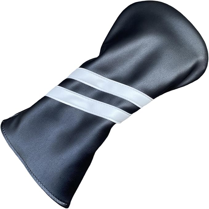3pcs Golf Wood Head Covers Headcovers Set includes Driver Headcover fits up to 460cc Drivers, Rotatable Golf Fairway Wood Headcover and Hybrid Head Cover