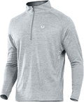 NORTHYARD Quarter Zip Pullover Men Running Shirt Long Sleeve Moisture Wicking Quick Dry Athletic Workout Shirts