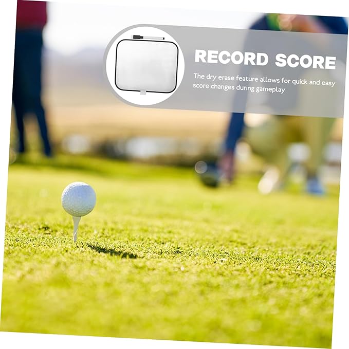 Happyyami 1set Multi-use Golf Score Writing Board Double-Sided Dry Erase Scoreboard for Easy Tracking and Reuse The Course