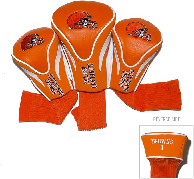Team Golf NFL Numbered 1, 3, & X, Fits Oversized Drivers, Utility, Rescue & Fairway Clubs, Velour Lined for Extra Club Protection