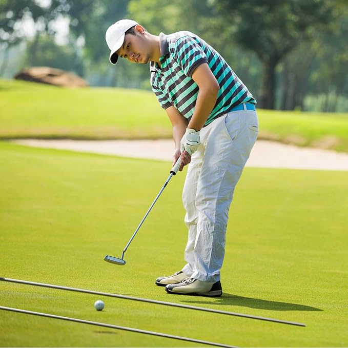 Golf Alignment Sticks 43 Inches Value 5-Pack with Premium Cover, Training Rods Essential Aiming Stick for Perfect Swing & Accurate Aiming & Effective Practice Guide