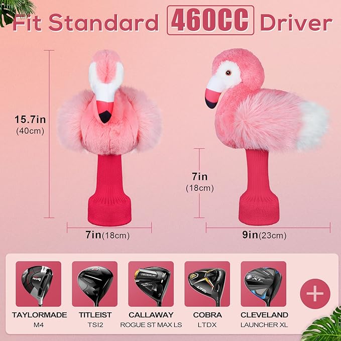mytag Driver Head Cover, Ultra Premium Plush | Funny Driver Headcover, Tour Quality Golf Club Cover Long Sock Protect