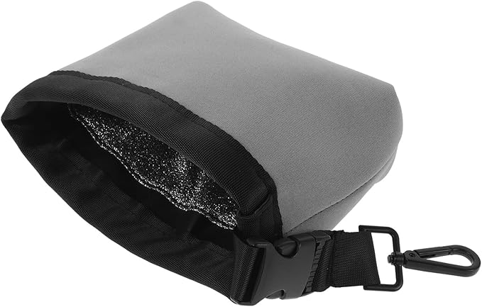 Golf Club Cleaning Pouch with Gear Clip Hook Portable Golf Ball Cleaning Bag Removable Brush Holder for Men for Women