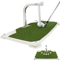 Golf Swing Trainer - Golf Training Equipment with 5 Height Adjustments - Iron and Club Practice Simulator in Home & Indoor - Portable Golf Swing Practice Mat, True Impact