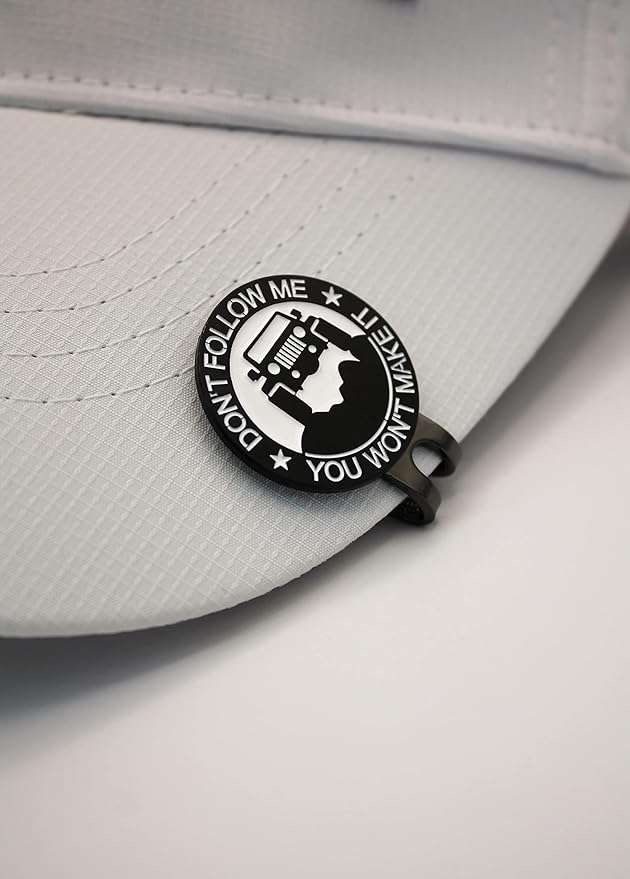 Funny Golf Ball Marker + Premium Magnetic Hat Clip | Unique Gift for Men & Women Golfers | Hilarious Golf Accessory for Any Golfer | NEW Designs!