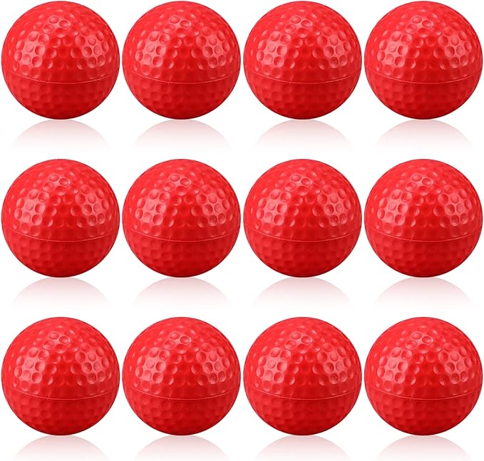 12 Pcs Foam Golf Practice Balls Soft Foam Balls for Golf Practice Realistic Feel and Flight Sport Training