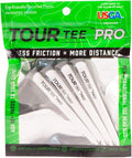 CMCDESIGN Tour Tee Pro Pack - Frictionless Golf Tees for More Distance & Consistent Yards - Reusable, Made with Recycled Plastic & Virtually Unbreakable - Four 3.15” Golf Tees with Standard Cup
