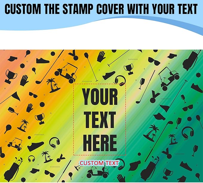 Custom Golf Ball Stamps Personalized Self-Ink Long Lasting Golf Ball Markers Customizable Funny Case Icon Sticker Golf Ball Stamper