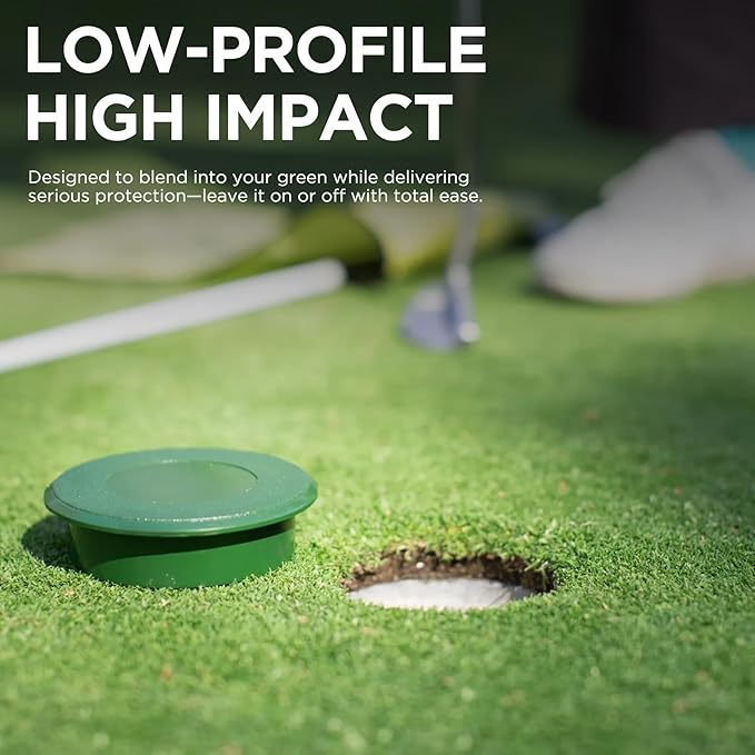 KINGTOP Golf Hole Cup Cover – Fits Standard 4.25" Aluminum & Plastic Golf Cups – Convert Backyard Practice Putting Green to Multi-Use Space