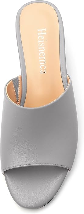 Wedge Sandals for Women Open Toe Wedge Heels Womens Matte High Heel Sandal Round Toe Heeled Wedge Sandals Slip on Casual shoes 2 inch