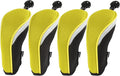Andux Mesh Golf Hybrid Club Head Covers with Dial Number Tags, 4pcs/set
