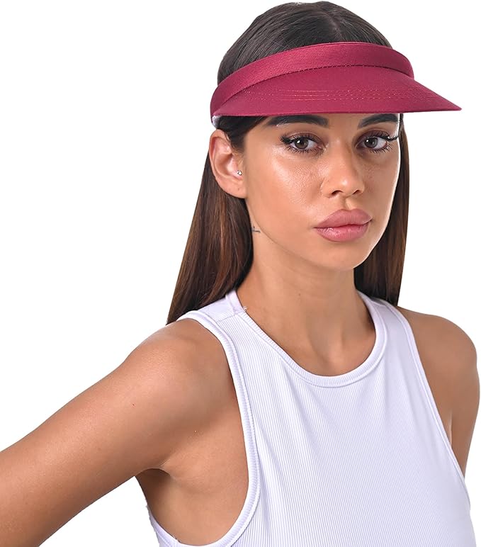 3 Pack Sports Sun Visor Hat Women Men Adjustable Clip On Visors Outdoor Golf Beach Cap