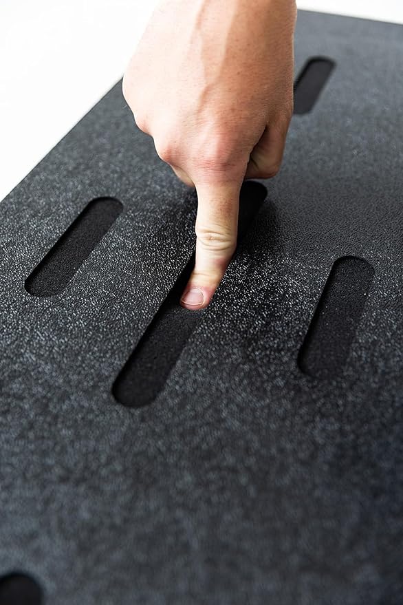 Beaver Tail Golf Simulator Mat with The Most Realistic Hitting Strip Insert for Joint Injury Prevention