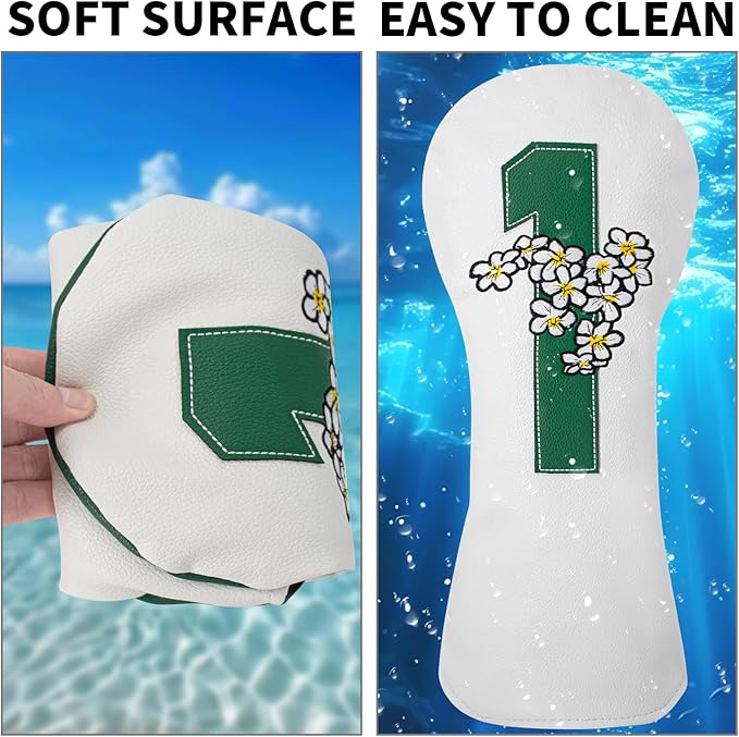 Premium Golf Club Head Cover - Fits Most Clubs, Heavy-Duty Construction, Protects Against Scratches and Damage, Specifically Designed for Hybrid and Fairway Woods.