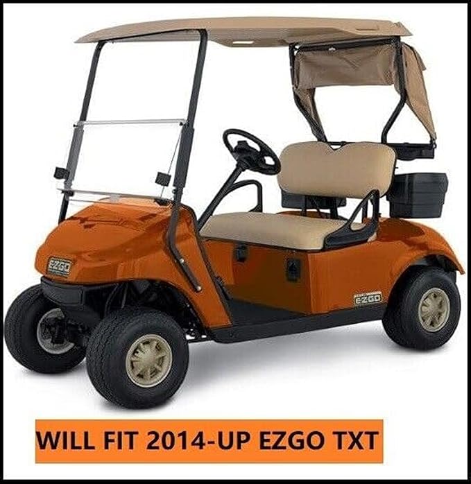 Huskey Parts Company Golf Cart Seat Cover for EZGO Valor/TXT 2014-2022, Charcoal Gray, Extra Cushion