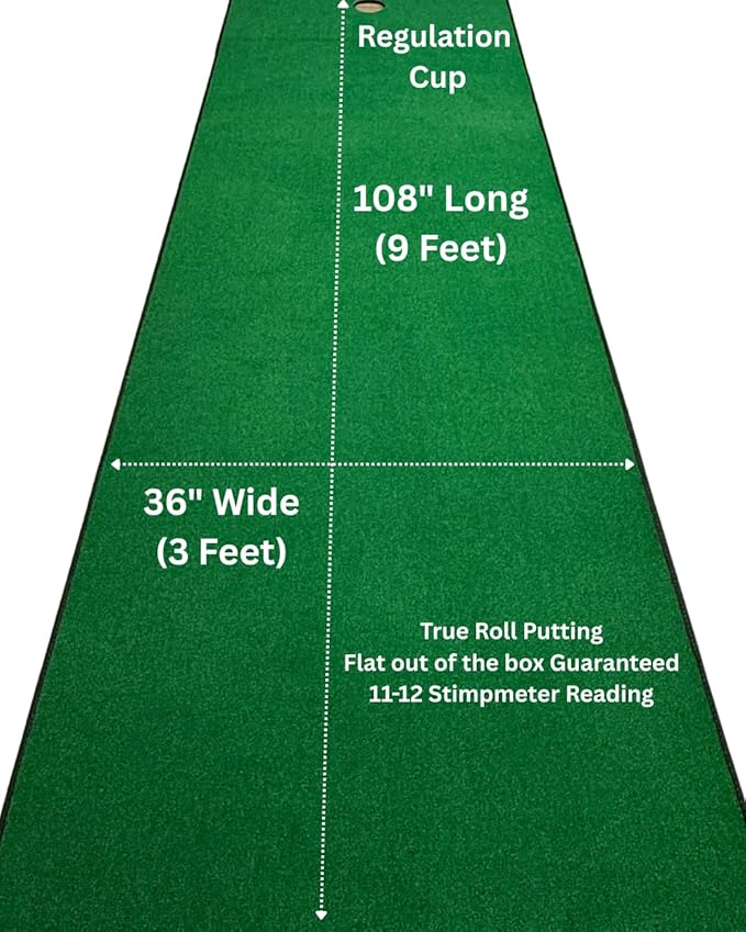 Large Premium Golf Short Game Practice Indoor/Outdoor Chipping and Pitching Net with True Auto Ball Return, 9 Holes of Golf, Tic-Tac-Toe and More!