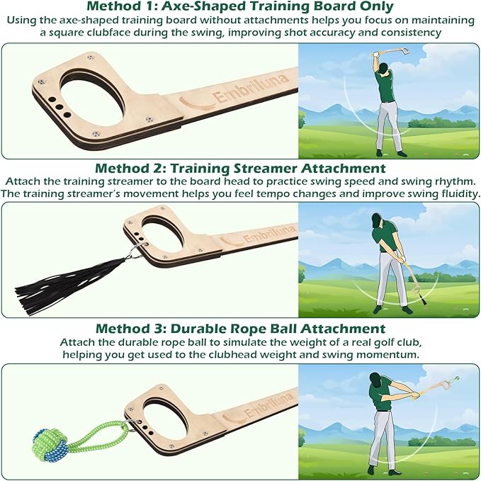 Golf Swing Trainer, Golf Swing Training Aid For Right & Left-Handed Golfers – Ideal For Beginners, Indoor & Outdoor Practice, Improved Swing Plane,Rhythm, Flexibility, Balance, Tempo, And Strength