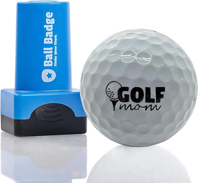 Ball Badge - Golf Ball Stamp (The Icon Series), Golf Ball Marker, Reusable Golf Ball Marking Tool to Identify Golf Balls