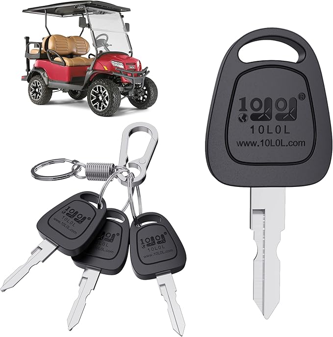 Replacement Golf Cart Keys,Ignition Key for Club Car DS 1982-Up (4 pcs)
