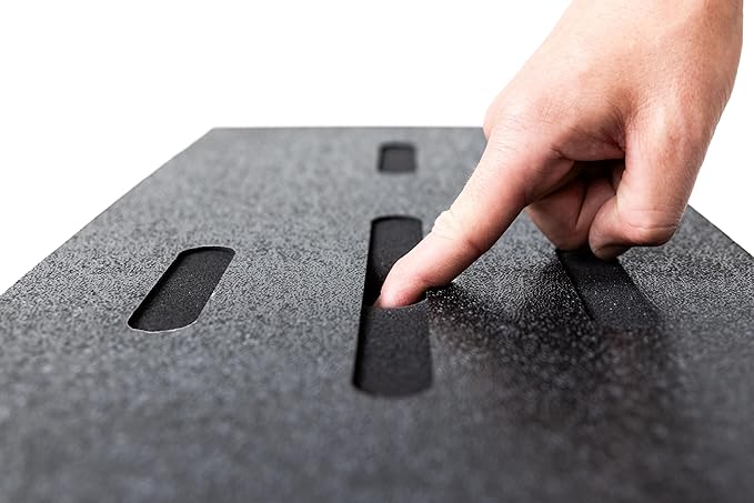 Beaver Tail Golf Simulator Mat with The Most Realistic Hitting Strip Insert for Joint Injury Prevention