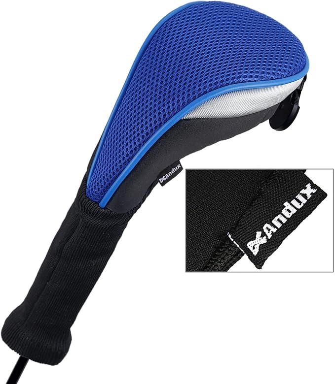 Andux 4pcs/Pack Long Neck Golf Hybrid Club Head Covers Dial No. Tag CTMT-02