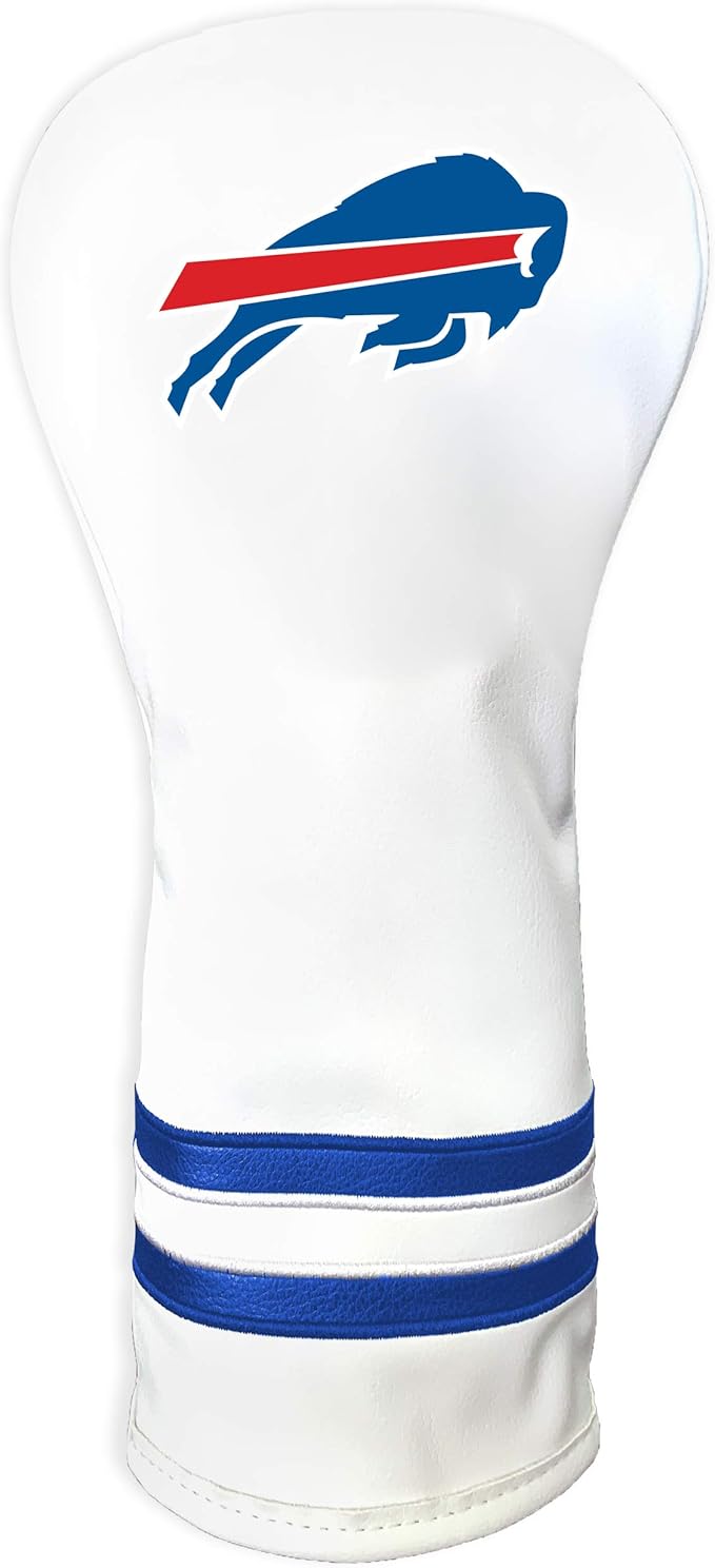 Team Golf NFL White Vintage Fairway Golf Club Headcover, Form Fitting Design, Retro Design