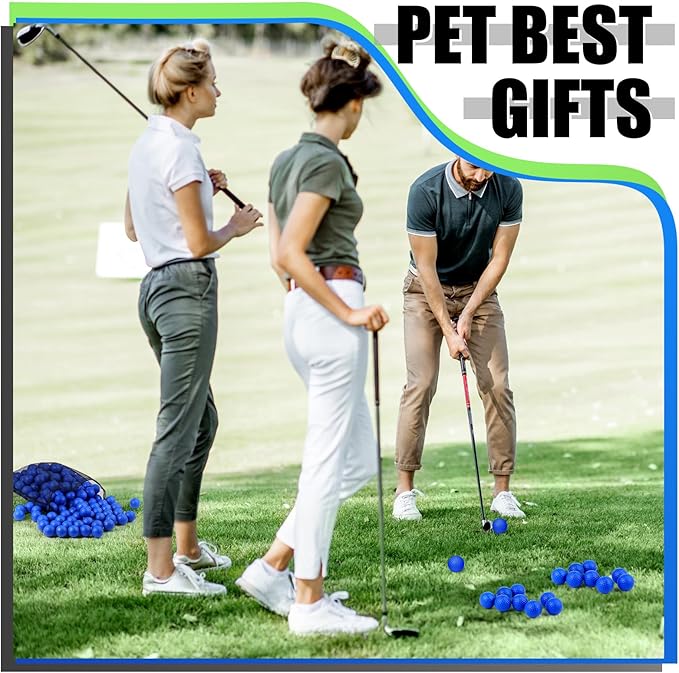 200 Pcs Foam Golf Practice Balls Bulk Realistic Feel Limited Flight Training Balls Soft for Outdoor Swing Indoor Backyard Training