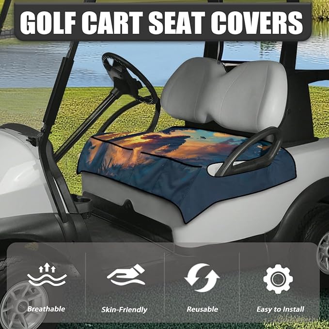 Golf Cart Seat Covers Universal Golf Cart Seat Cover Blanket Cushion Cover Sports Golf Cart Accessories