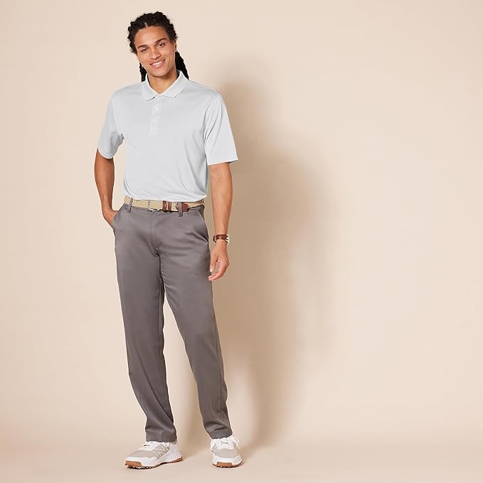 Amazon Essentials Mens Golf Polo Shirt, Moisture-Wicking Quick Dry, Short Sleeve